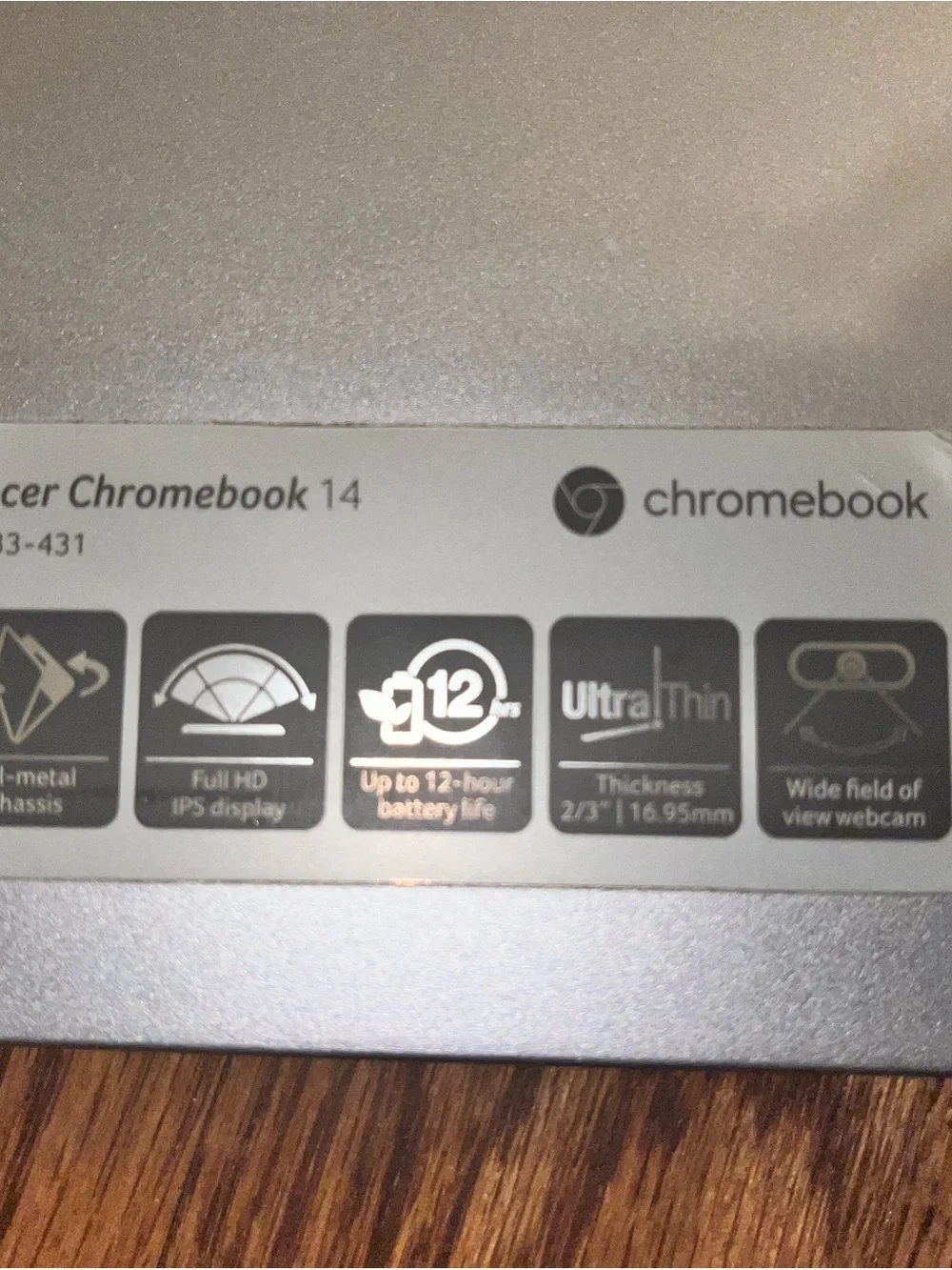 Acer sleek chromebook